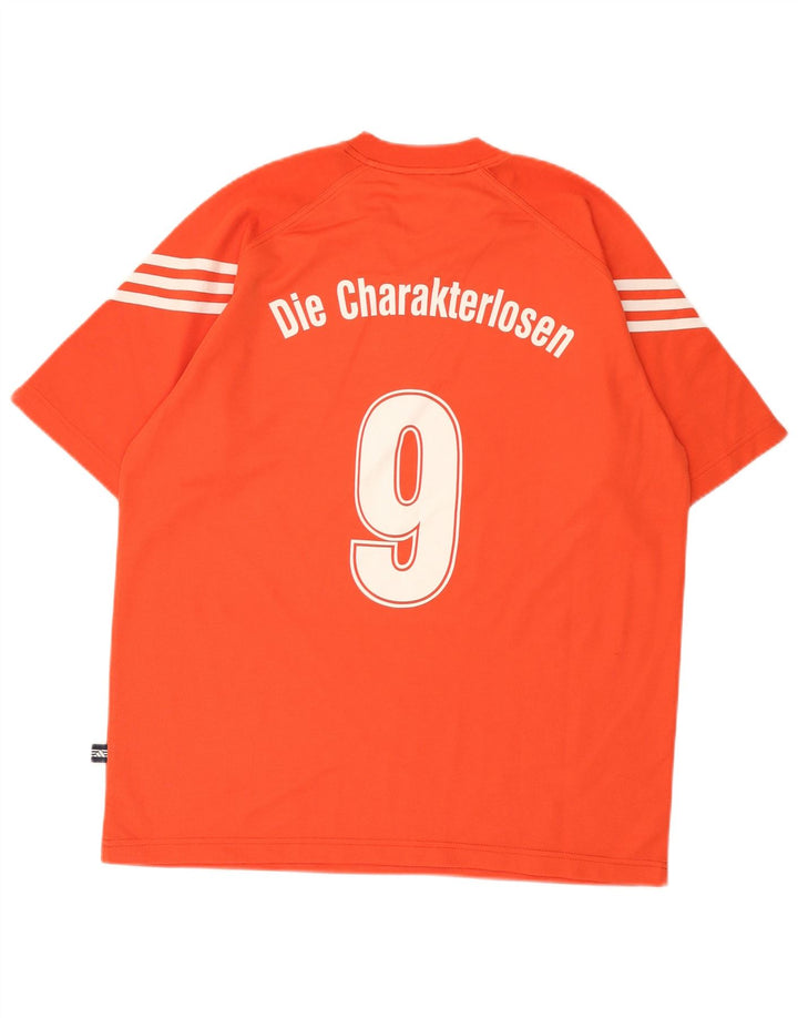Adidas T-shirt graphique pour homme UK 40/42 Orange moyen Polyester