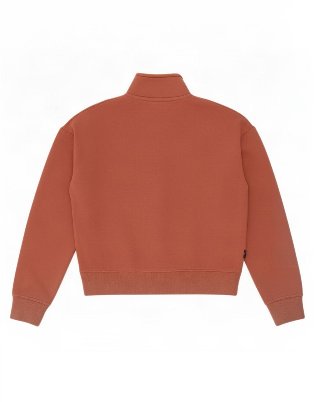 Superdry Sweat-shirt court surdimensionné à col zippé pour femme UK 8 Petit Marron
