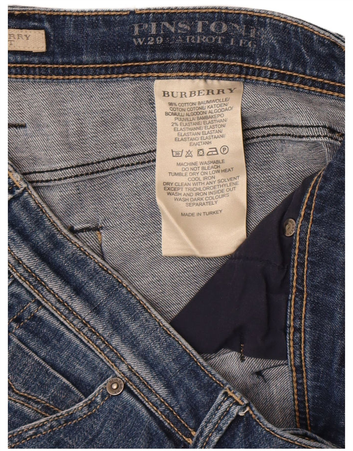 Burberry Short En Jean BRIT W29 Femme Bleu Moyen Coton