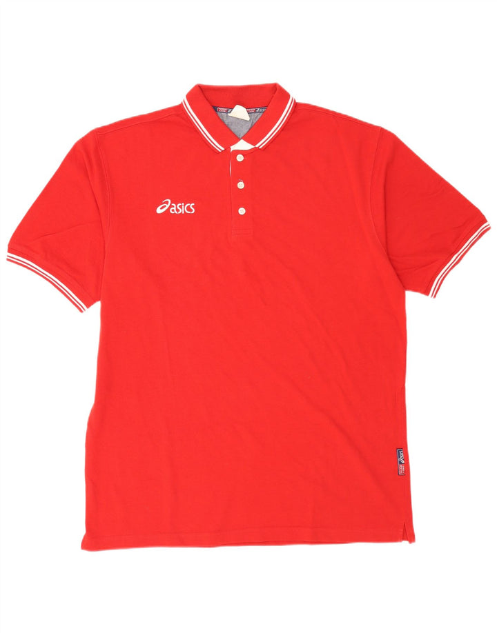 Asics Polo Homme XL Rouge Coton