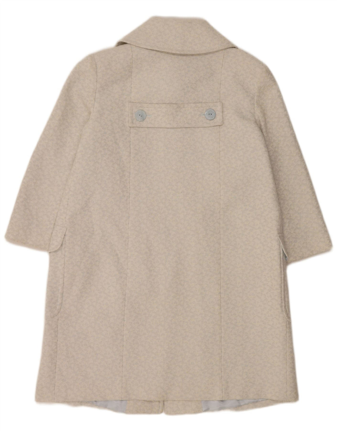 Paul Costelloe Pardessus à manches 3/4 pour femme UK 12 Bleu moyen géométrique