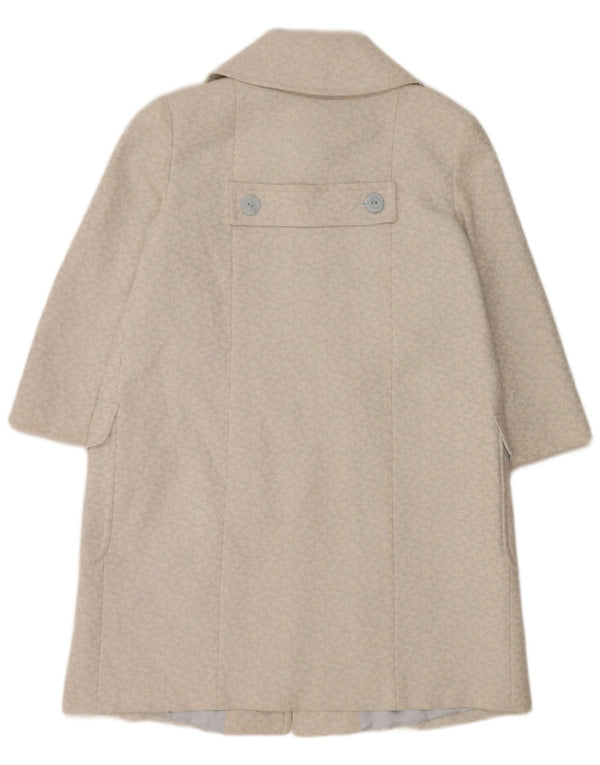 Paul Costelloe Pardessus à manches 3/4 pour femme UK 12 Bleu moyen géométrique