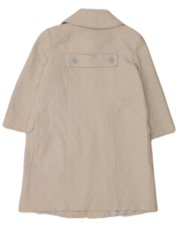 Paul Costelloe Pardessus à manches 3/4 pour femme UK 12 Bleu moyen géométrique