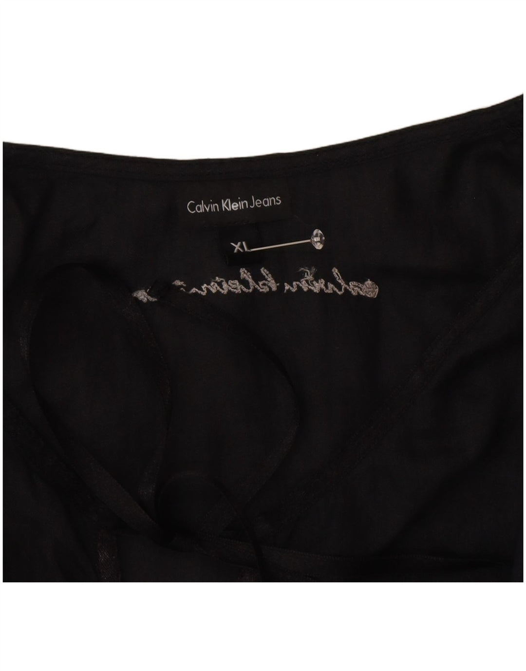 Calvin Klein Jeans Chemisier Femme UK 18 XL Noir