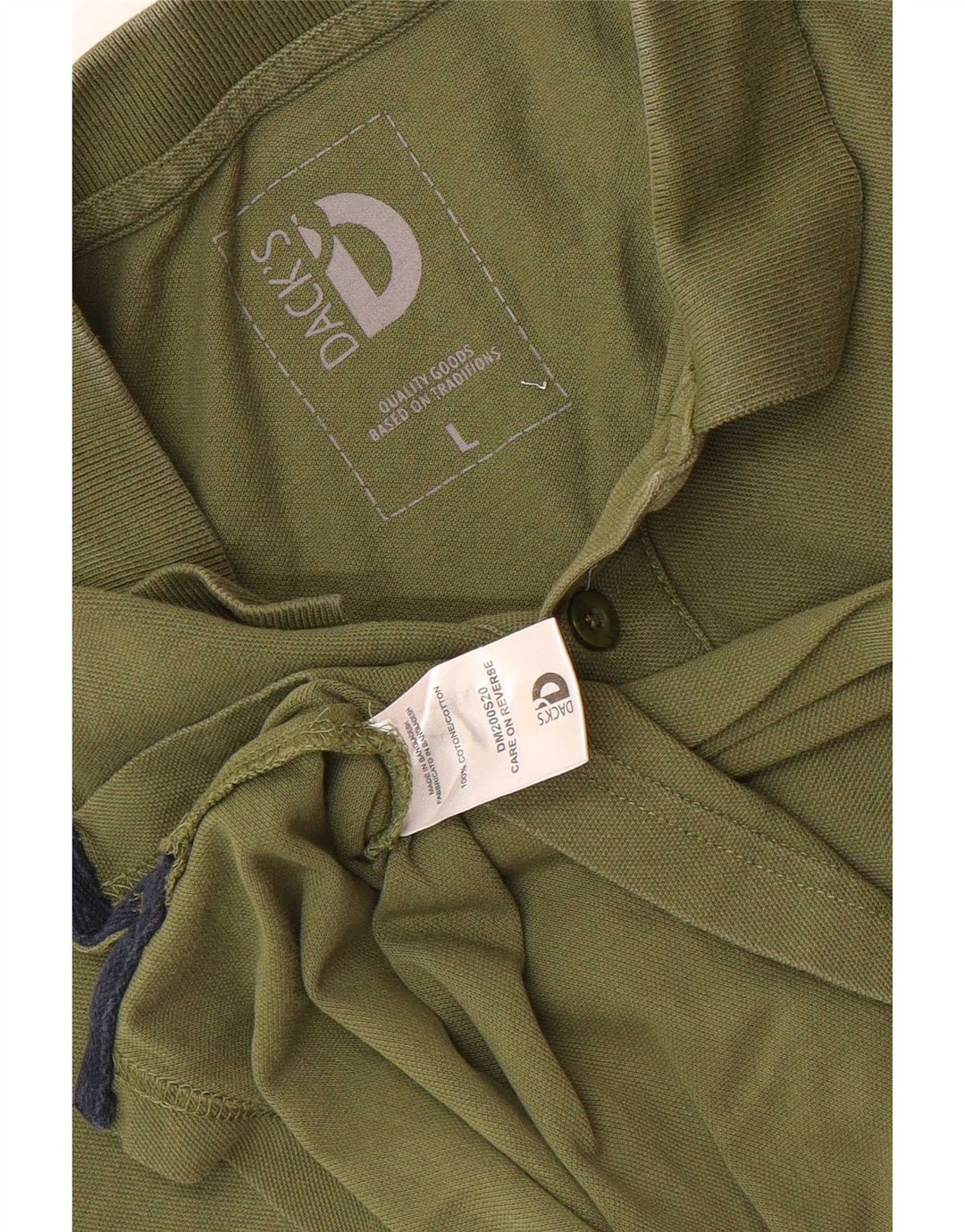 Dack's Polo Homme Large Kaki Coton