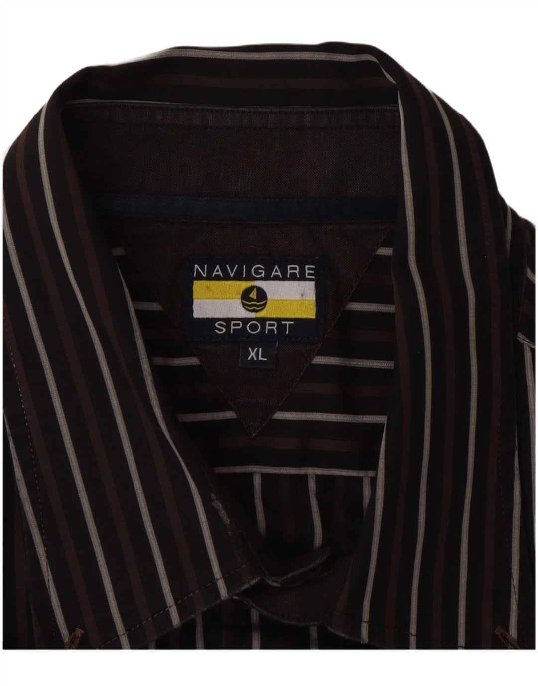 Chemise Homme Navigare XL Marron Rayé