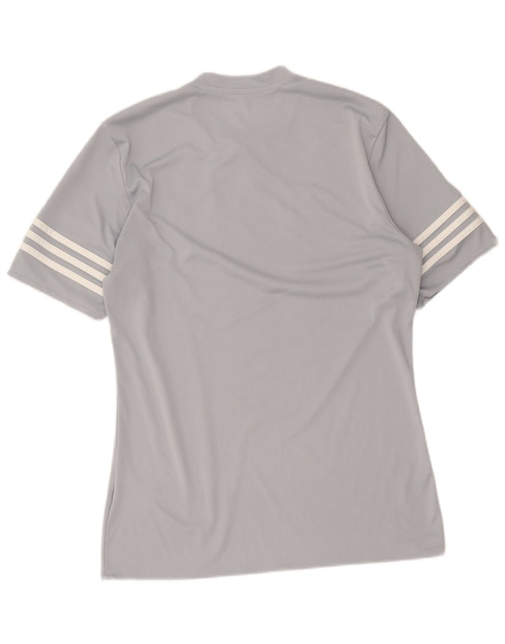 Adidas T-Shirt Climalite Homme Gris Moyen Polyester