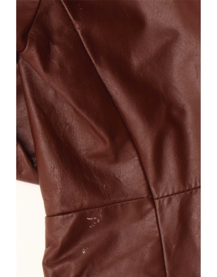 Jean Pierre Veste blazer en cuir à 2 boutons pour homme UK 38 Marron moyen