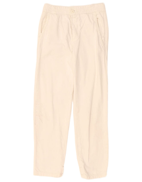 Zara Pantalon Chino Droit Small W30 L29 Homme Blanc Cassé