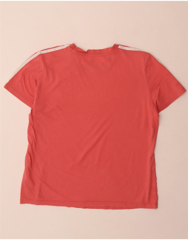 ADIDAS T-Shirt Femme UK 16/18 Grand Rose Coton