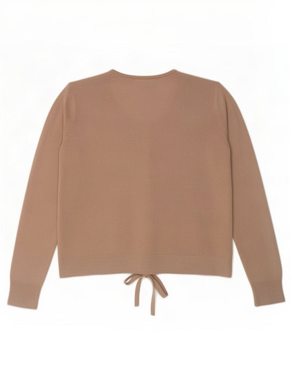 Marks & Spencer Pull cardigan coupe classique pour femme UK 14 Large Beige