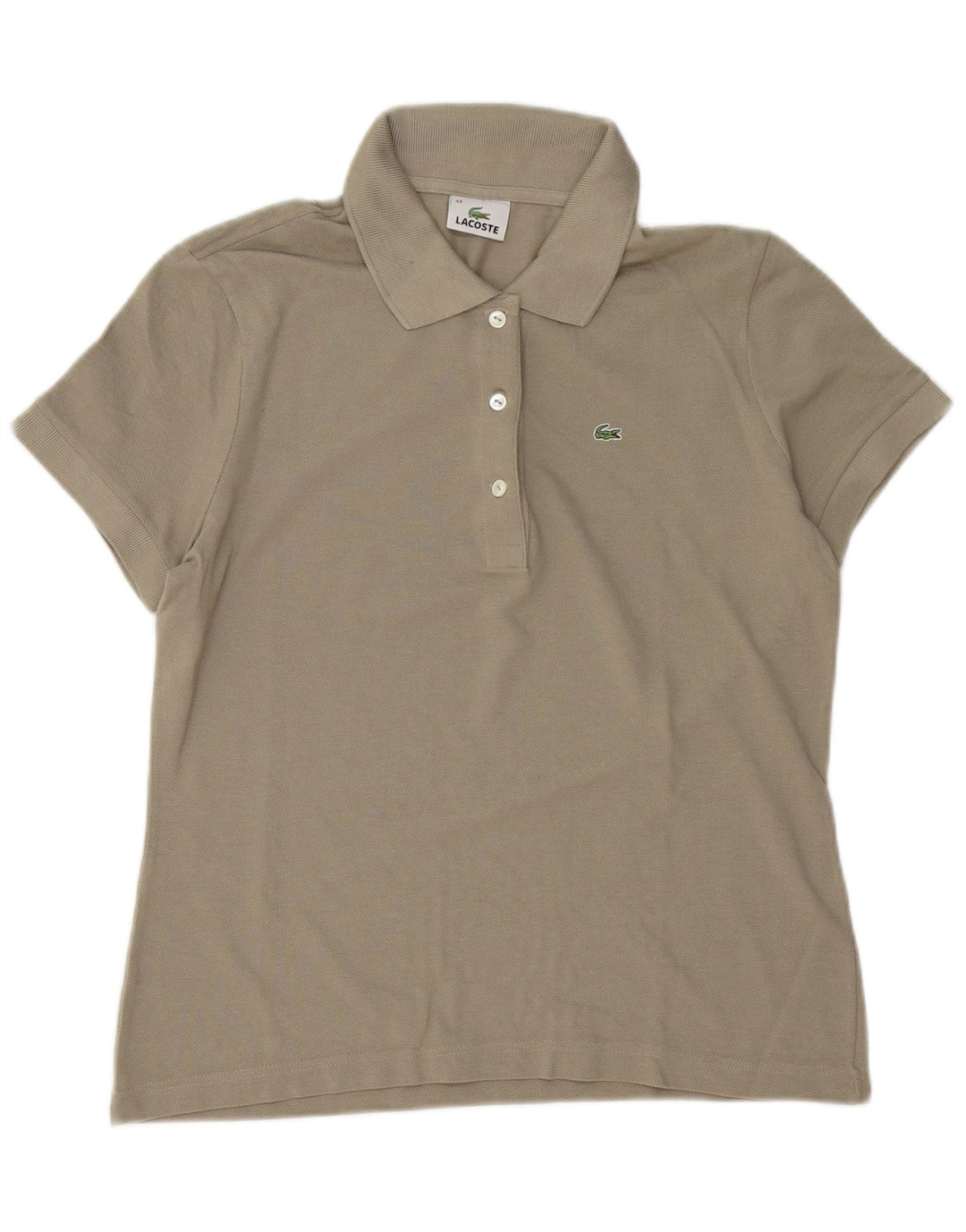 LACOSTE Polo Femme Taille 44 Grand Gris Coton