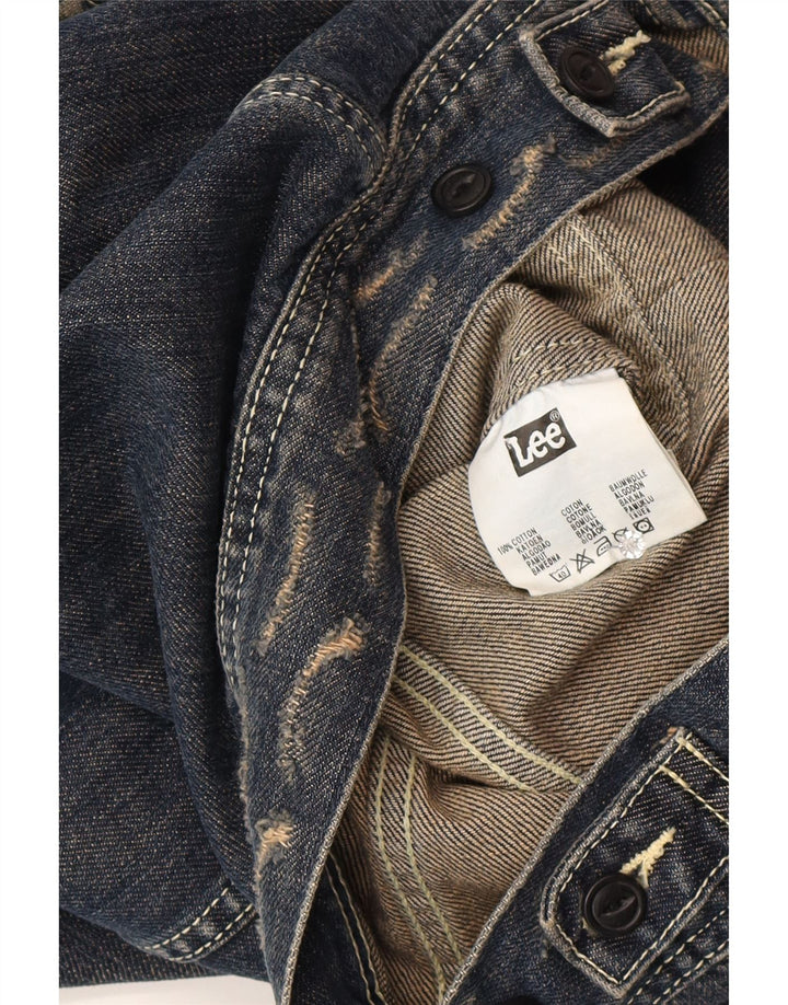 Lee Veste en jean pour femme UK 14 Bleu moyen Coton