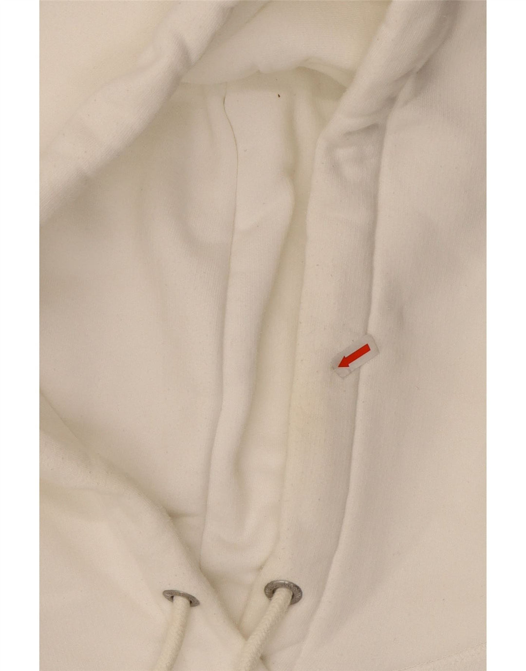 JACK WILLS Pull à capuche graphique surdimensionné pour femme UK 16 Grand coton blanc