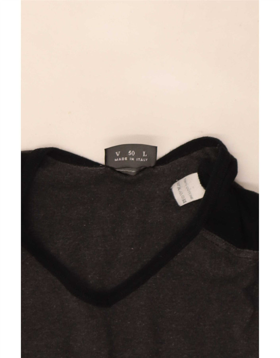 Roccobarocco T-Shirt Homme Haut Large Gris Colorblock Coton