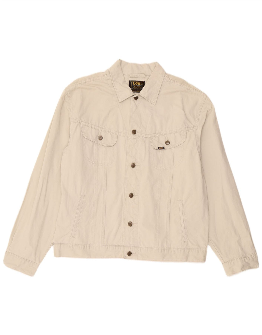 Lee Veste Bomber Homme UK 42 XL Coton Beige