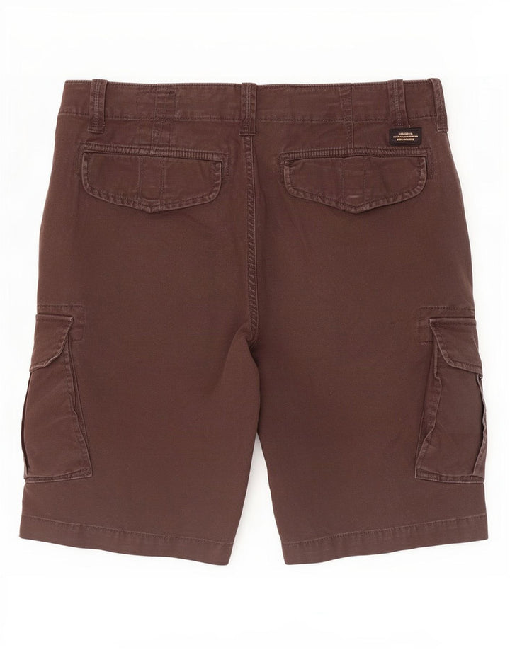 Superdry Short Cargo W32 Homme Marron Moyen Coton