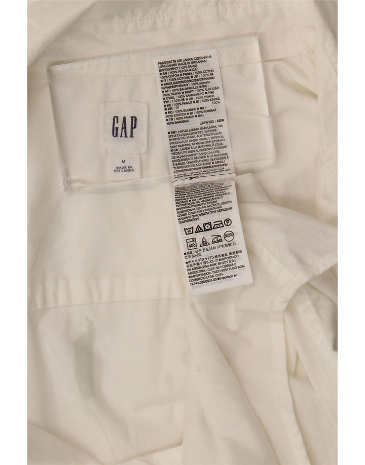 Gap Chemise Femme UK 14 Medium Blanc