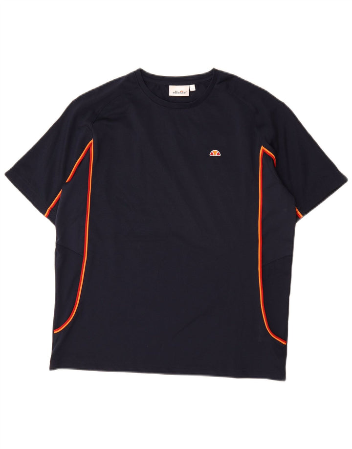 ELLESSE T-Shirt Garçon 13-14 ans Bleu Marine Polyester