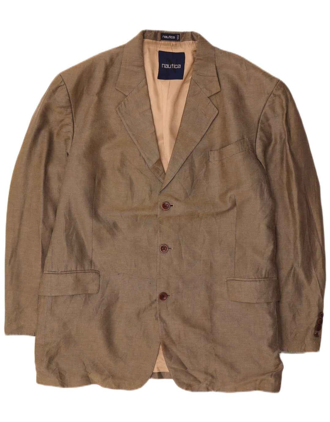 NAUTICA Veste blazer à 3 boutons pour homme UK 46 3XL Gris Lin