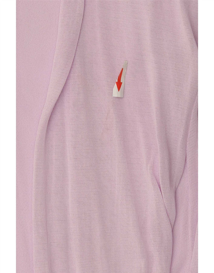 Zara Womens See Through Blouse Top UK 10 Petite Viscose Rose