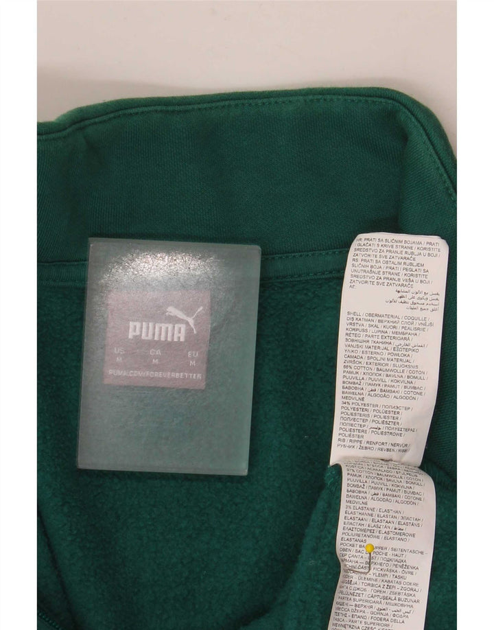 Puma Veste de Survêtement Graphique Homme Vert Moyen Colourblock Cotton
