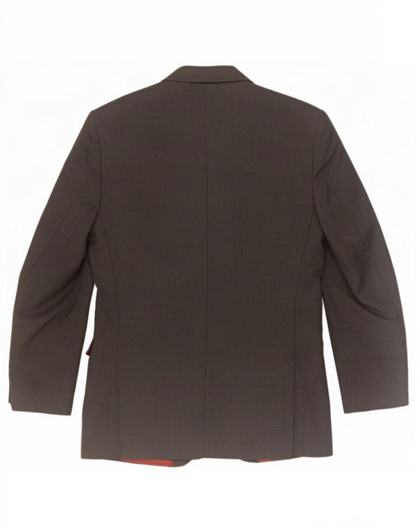 Marks & Spencer Mens 2 Button Blazer Jacket UK 38 Medium Grey Polyester