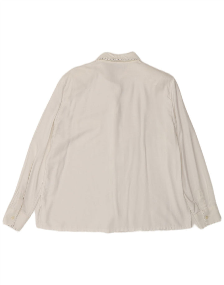 Basler Chemise Chemisier Femme EU 44 XL Blanc Viscose