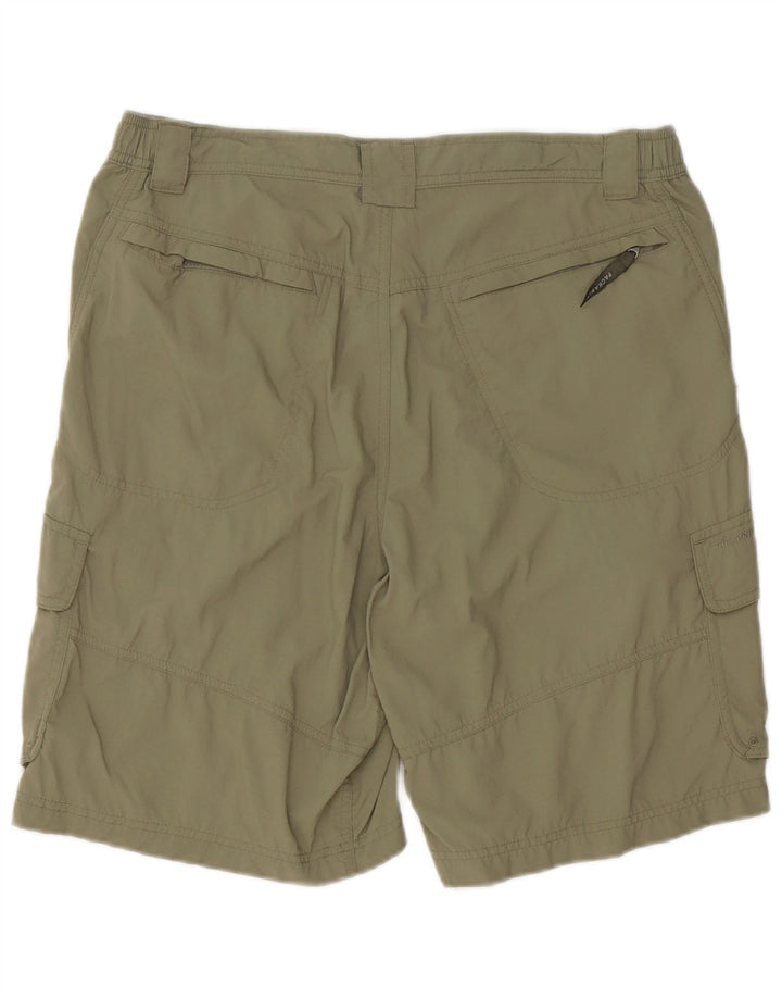 COLUMBIA Short Cargo Titanium Homme Moyen W32 Nylon Kaki
