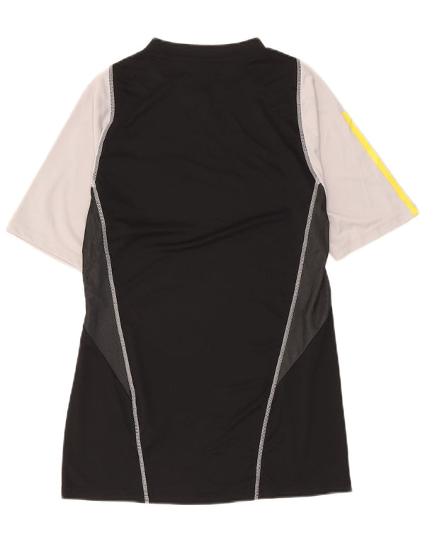 Adidas Hommes Aeroready Slim Fit T-Shirt Top Petit Noir Colorblock