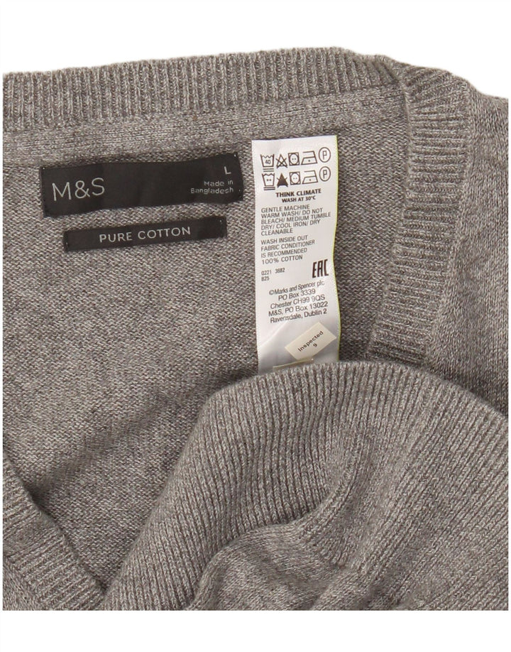 Marks & Spencer Débardeur pour homme en coton gris Taille L