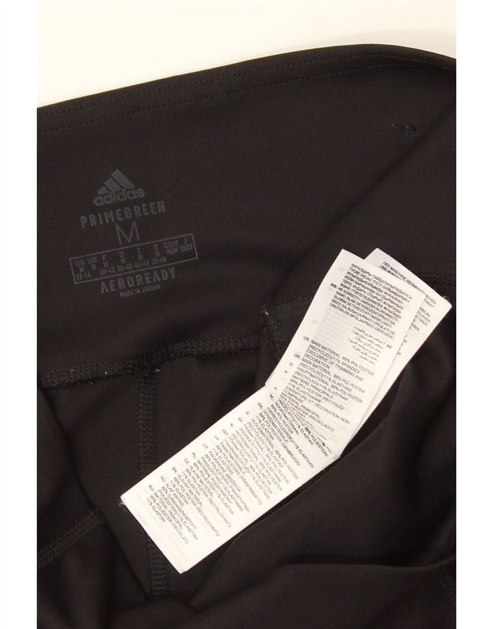 ADIDAS Leggings Aeroready pour femmes UK 12/14 Polyester noir moyen