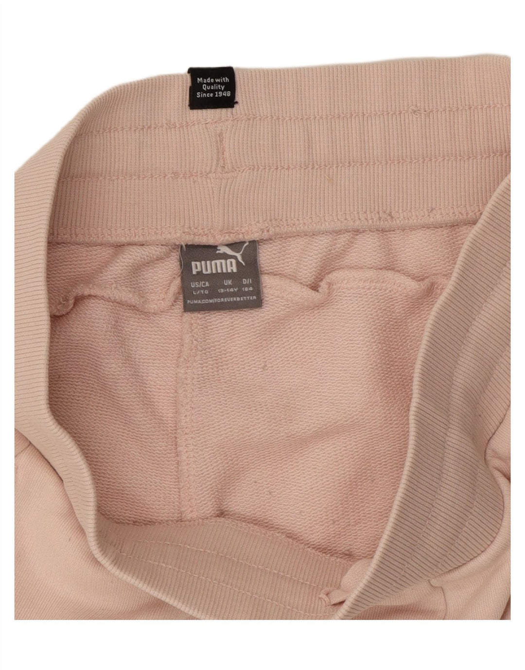 PUMA Short de Sport Graphique Fille 13-14 Ans Rose Coton