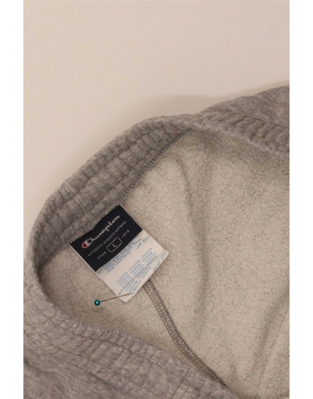 Champion Pantalon De Survêtement Homme Large Gris Coton