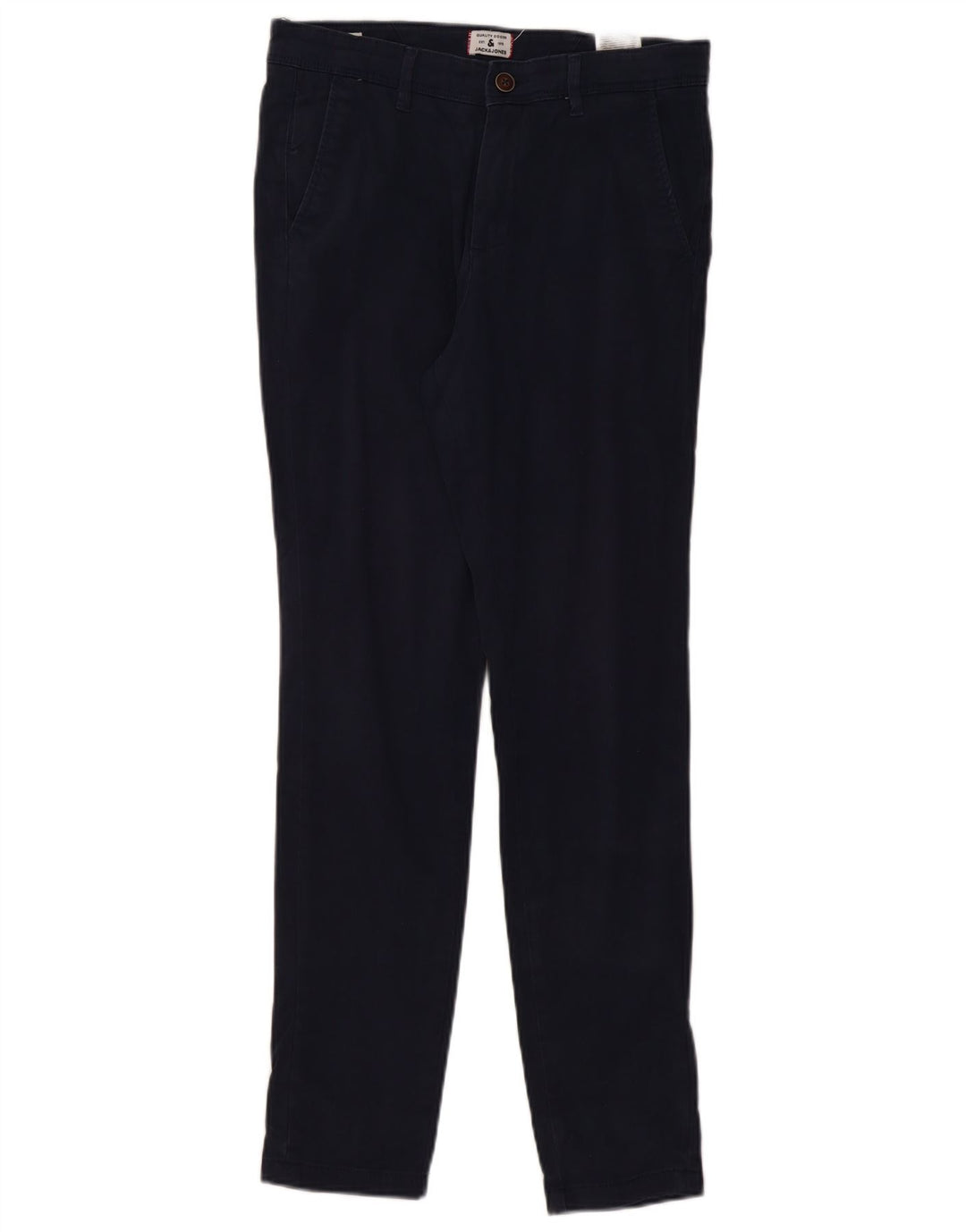 JACK & JONES Pantalon Chino Slim Homme W30 L32 Bleu Marine Coton