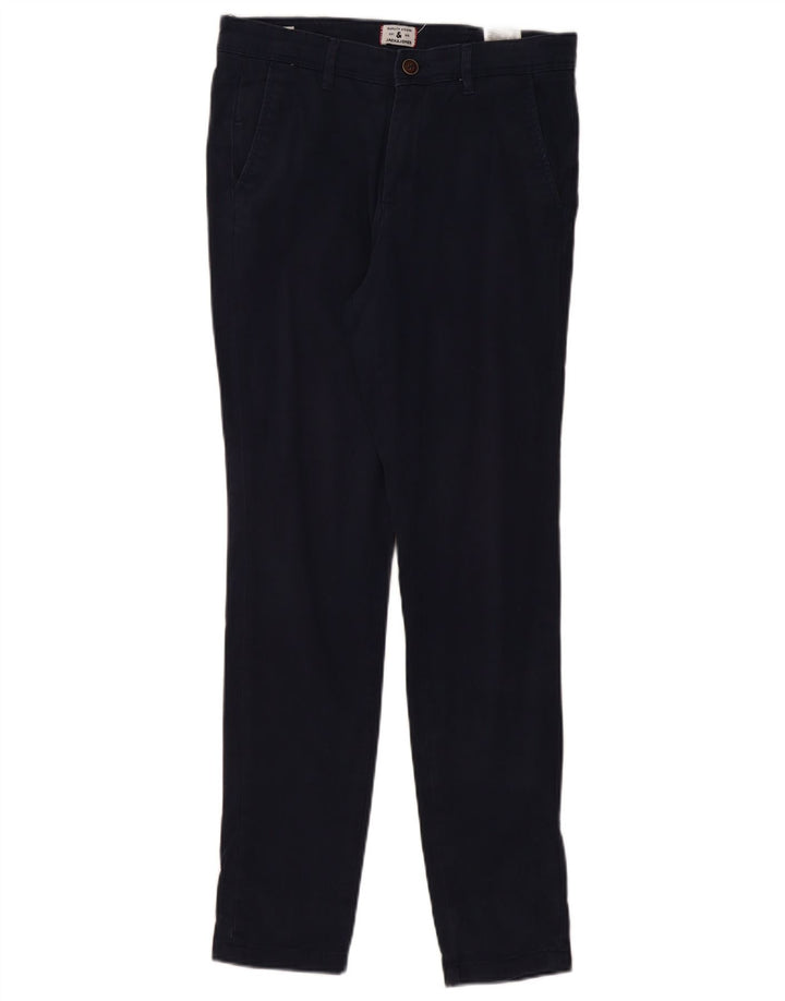 JACK & JONES Pantalon Chino Slim Homme W30 L32 Bleu Marine Coton