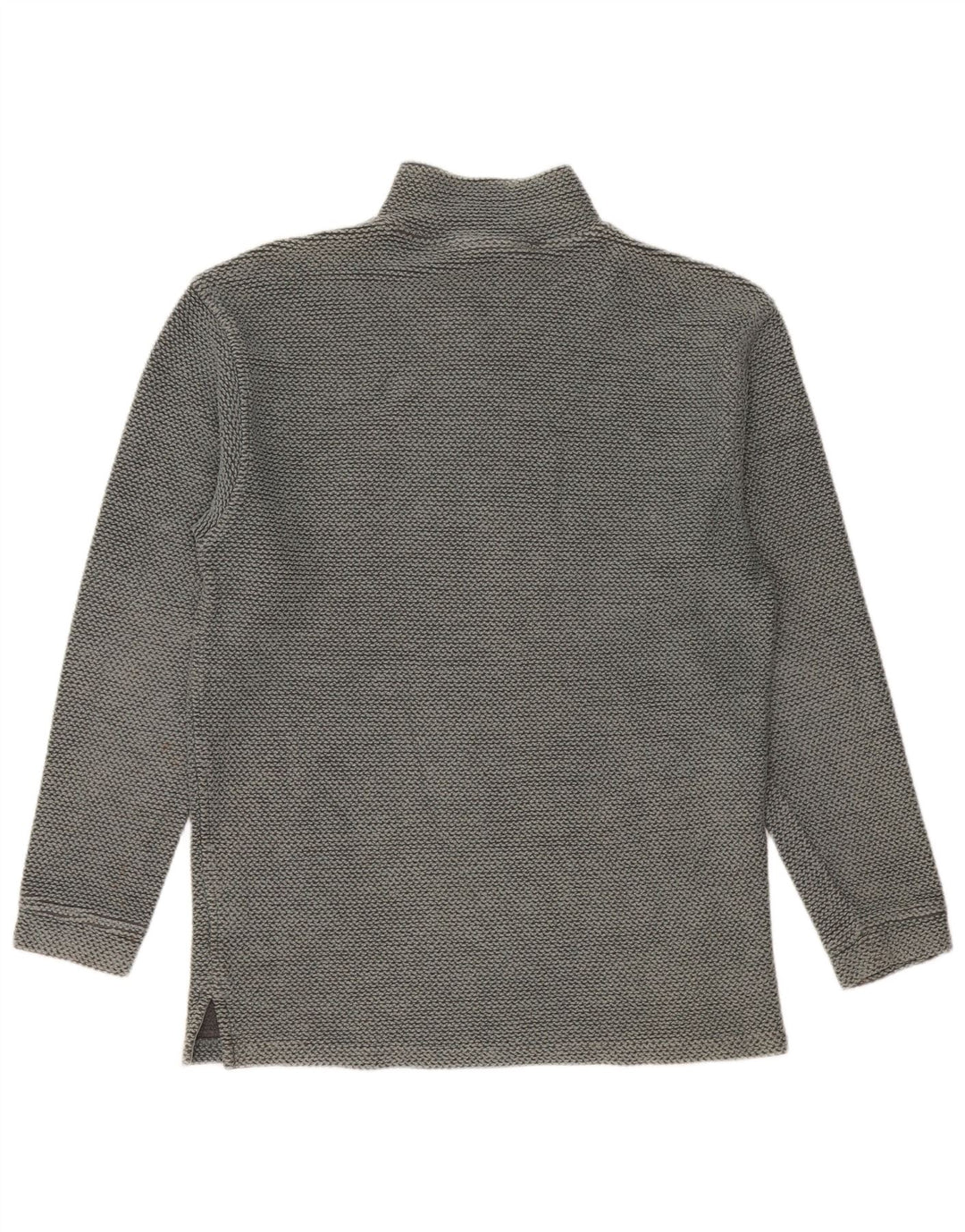 Weird Fish Sweat-shirt col zippé pour homme en coton vert moyen