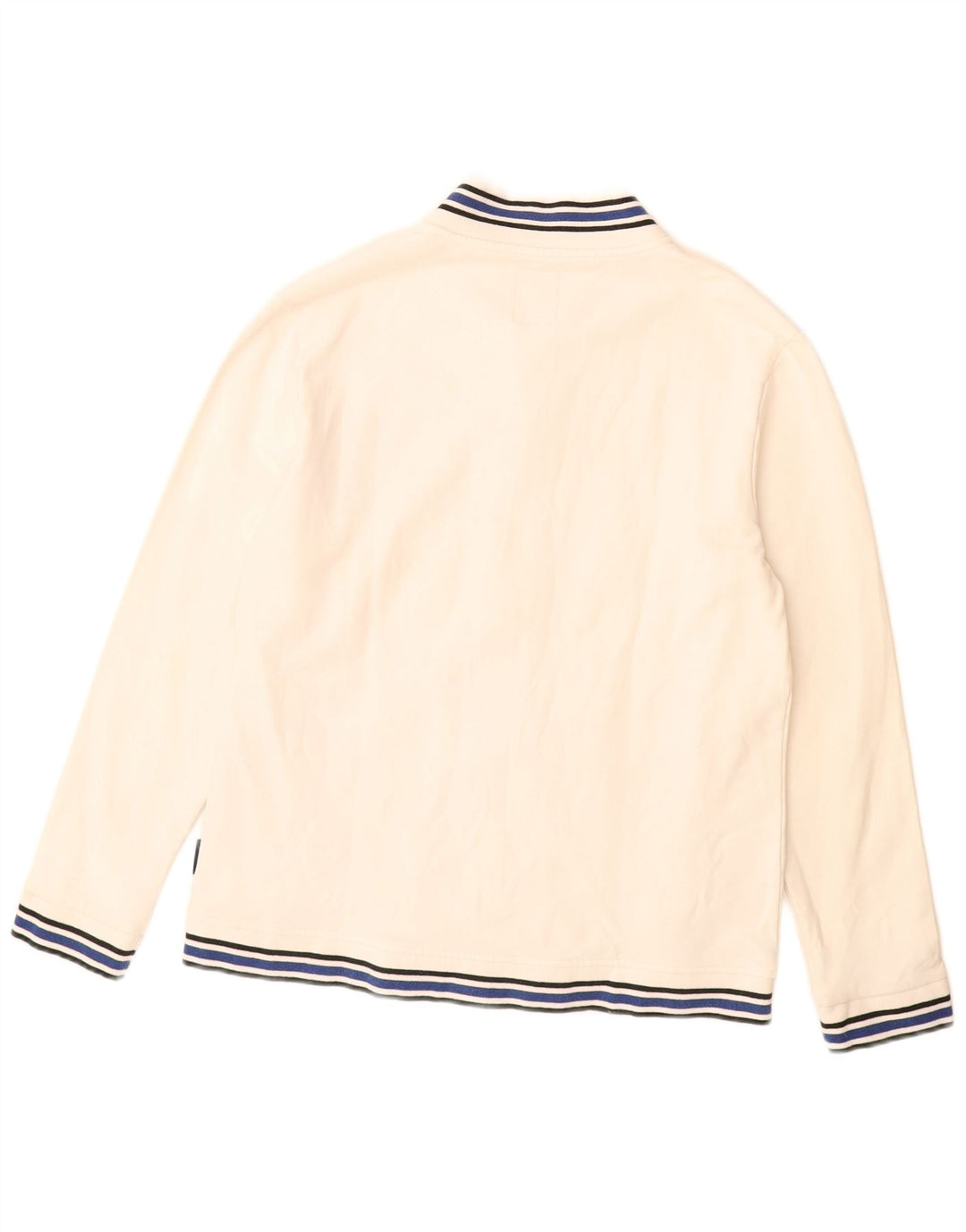 NORTH SAILS Veste de survêtement graphique pour femme UK 14 Coton blanc moyen