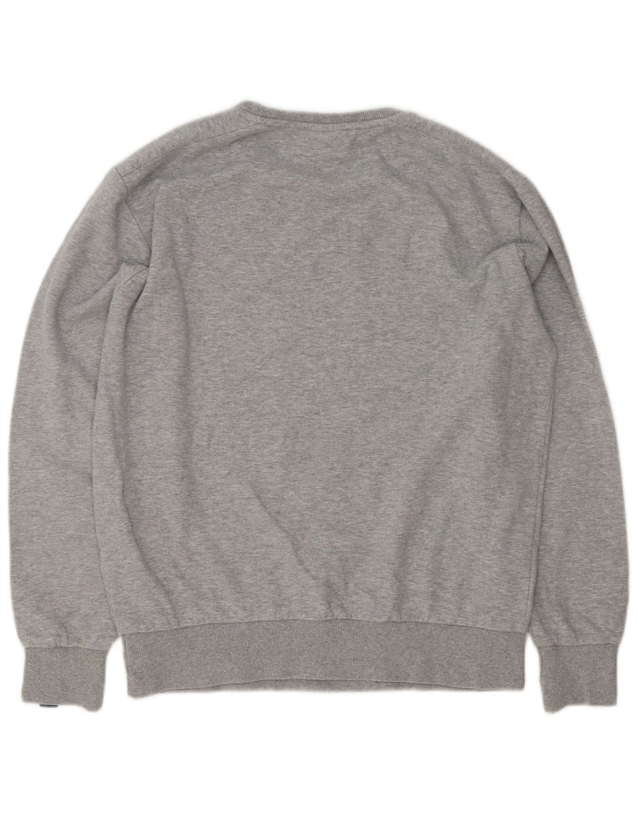 Ellesse Sweatshirt Jumper Large Gris Coton Homme