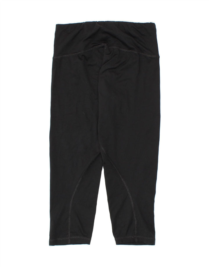 ADIDAS Womens Climalite Capri Leggings UK 8/10 Small  Black Polyester Vintage Adidas and Second-Hand Adidas from Messina Hembry 