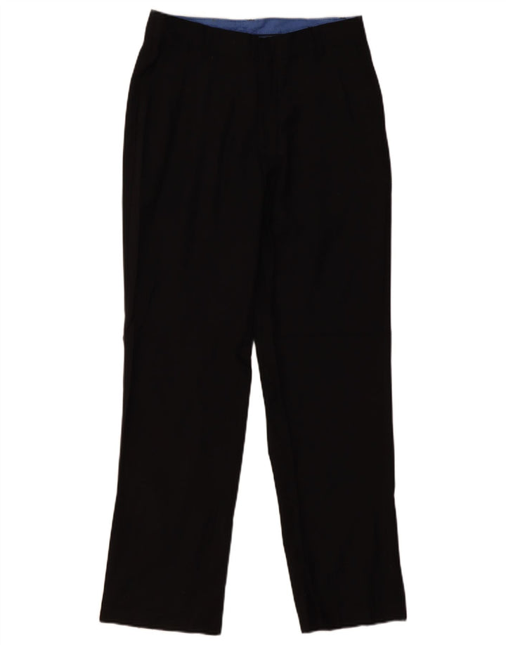 IZOD Pantalon de Costume Droit Garçon 15-16 Ans W28 L29 Noir Polyester