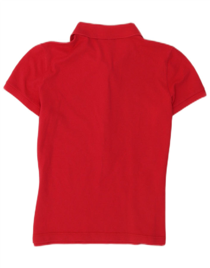 Lacoste Polo à manches courtes femme taille 40 coton rouge moyen