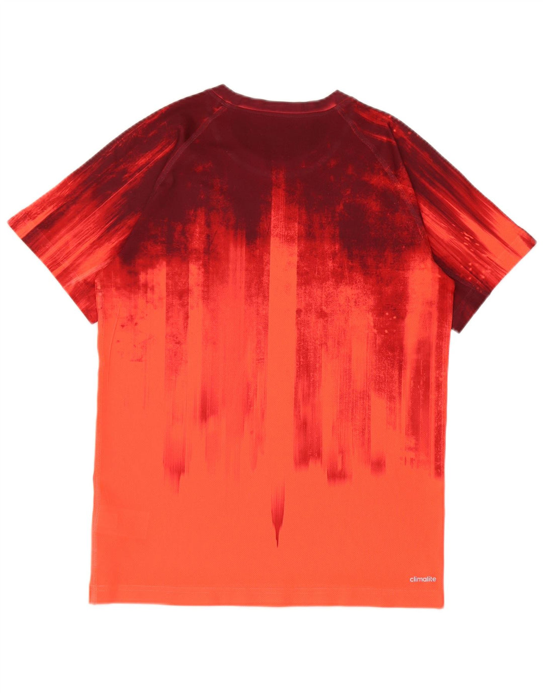 Adidas Climalite T-Shirt Top XS Rouge Tie Dye Polyester