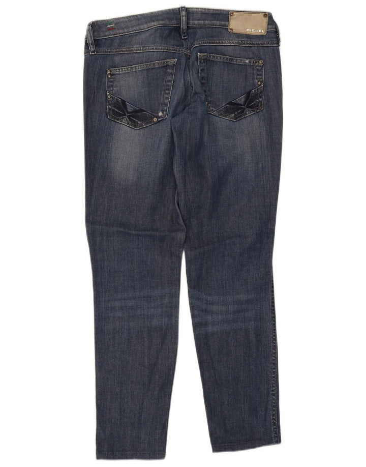 Diesel Femme Lhela Jean Slim effet vieilli W29 L28 Bleu Coton