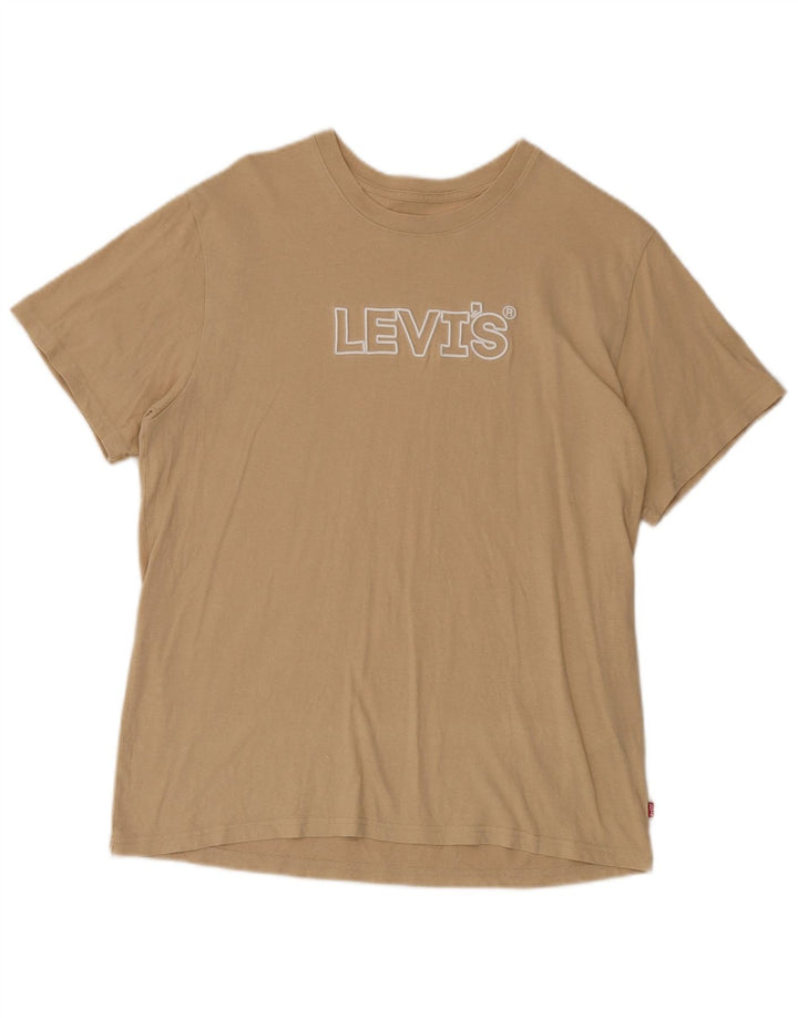 Levi's T-Shirt Relaxed Fit Graphic Homme Beige Moyen Coton