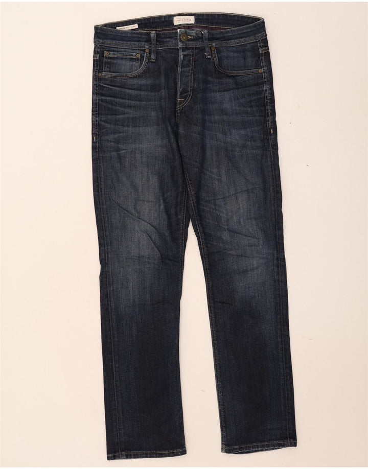 Jack & Jones Jean Droit Clark Regular Fit W32 L32 Homme Bleu