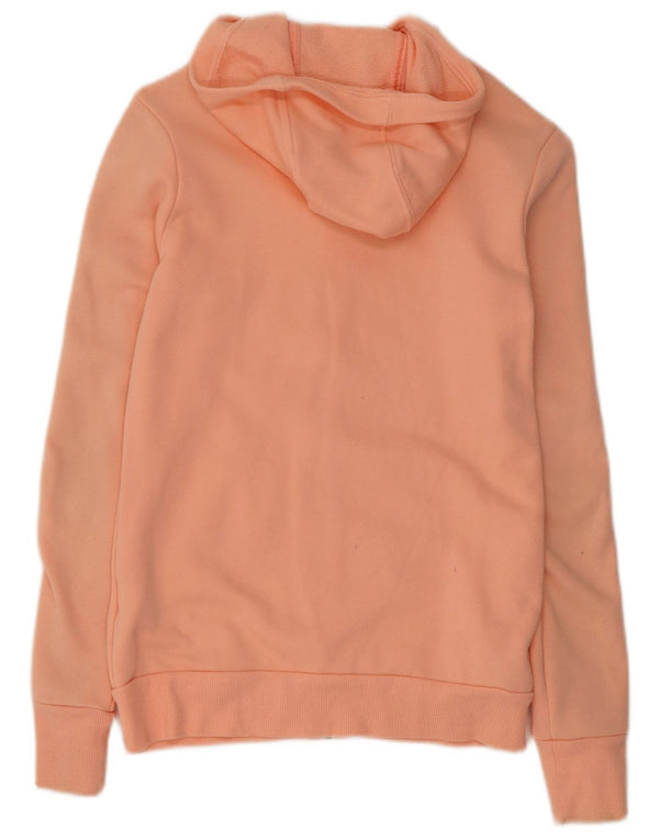 Adidas Pull à capuche zippé graphique pour fille 13-14 ans en coton color block rose
