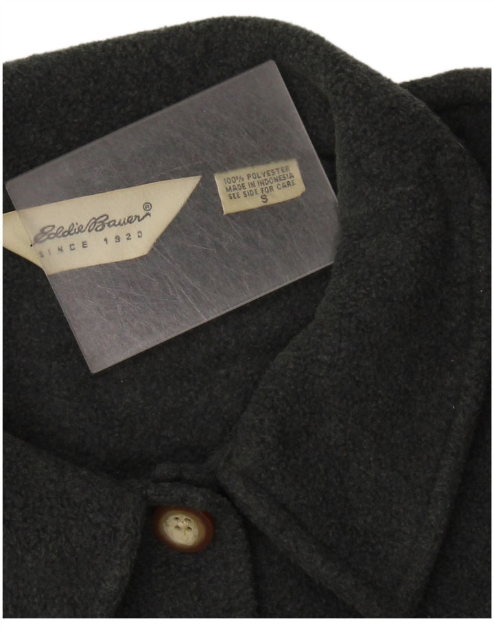 EDDIE BAUER Veste polaire surdimensionnée pour femme UK 10 Petit Gris Polyester