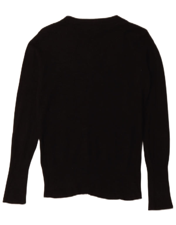 Zara Cardigan Femme Pull UK 12 Medium Noir