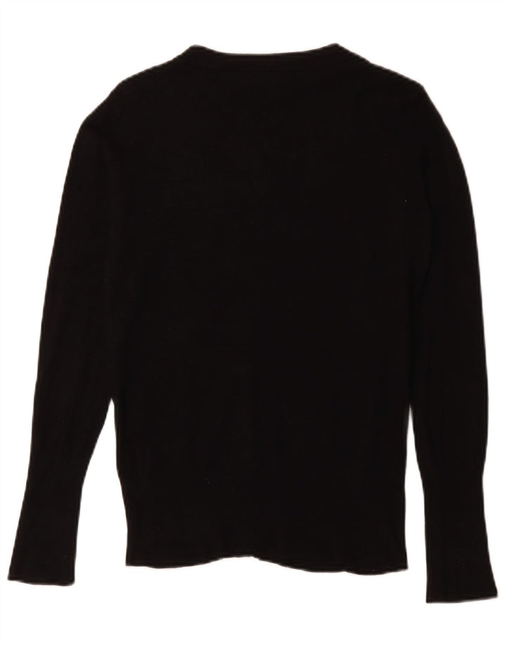 Zara Cardigan Femme Pull UK 12 Medium Noir